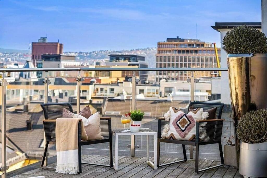 Praktisk 1-Roms Leilighet Oslo Bagian luar foto